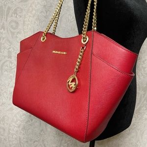 Red Michael Kors Purse